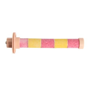 Imagem de Generic Poleiro para de estimação, suporte para pássaros, poleiro para gaiola de periquito, poleiro para gaiola de pássaro para tentilhão calopsita, Fixador Rosa