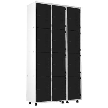Imagem de Armário Roupeiro Aço 12 Portas Academia Guarda Volume Trinco - Elite A