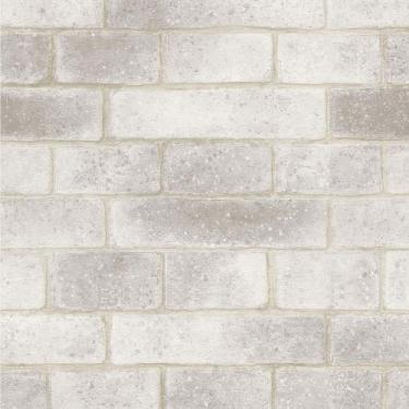 Imagem de Papel De Parede Autocolante Tijolo Branco E Bege Para Quartos E Sala -