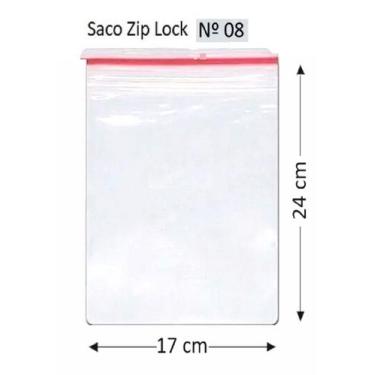 Imagem de 100 Sacos Zip Abre E Fecha Hermético 17x24 Talge - SACO PLASTICO