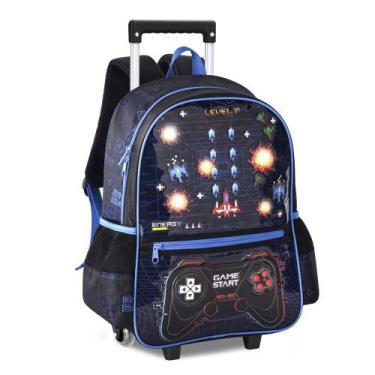 Imagem de Mochila Escolar de Rodinha Game Start com Luzes Clio 