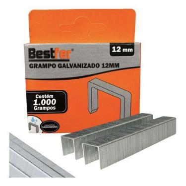 Imagem de Kit 3000 Grampos 12mm Grampeador Manual Tapeceiro Bestfer 
