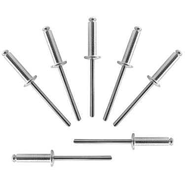 Imagem de ALLCLEAN 200 rebites cegos de alumínio de 5/81.3 cm x 5/20.3 cm, 4 rebites pop de 16 mm, cabo de alumínio e mandril de aço