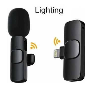 Imagem de Microfone Lapela Sem Fio 2.4Ghz Compatível Com Lightning - DEX