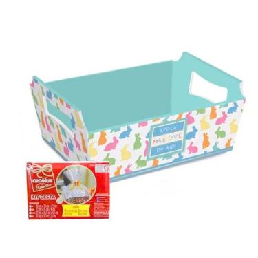 Imagem de Kit Cesta - Bliss - 1 unidade - Cromus - Rizzo, M 22x15x9cm