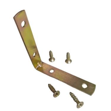 Imagem de Suporte Cantoneira L Moveis 2-1.2 + Parafusos Bicro 25 Pçs - Overtime