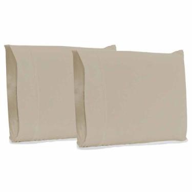 Imagem de Fronha Travesseiro Lisa 02 Peças Percal 400 Fios 70cm x 50cm - Chique 