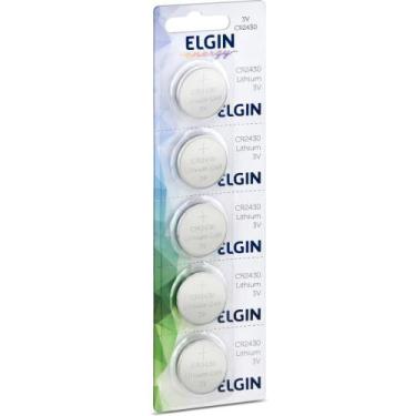 Imagem de Pilha Bateria Botão CR2430 3V Lithium - Cartela com 5 Unidades - Elgin