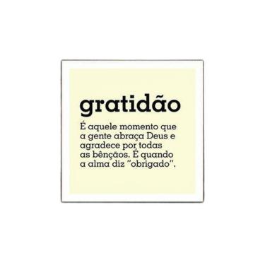 Imagem de Placa Decorativa - Significado De Gratidão 36X36