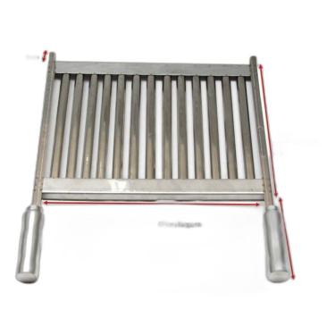 Imagem de Grelha Uruguaia Inox Parrilha Churrasco 67X40Cm Premoldada