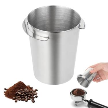 Imagem de Copo dosador de café de 58 mm, copo dosador de aço inoxidável compatível com todos os filtros portáteis de 58 mm, copo de pó de café, alimentador de pó de café, acessórios para máquinas de café