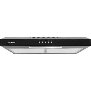 Imagem de Depurador de ar Slim 60 Cm Preto Suggar, Preto, 110V