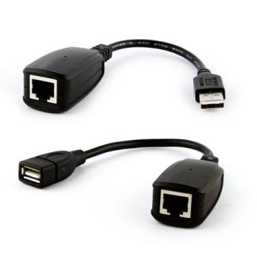 Imagem de Adaptador Extensor Usb Rj45 Até 45 Metros - LOTUS.