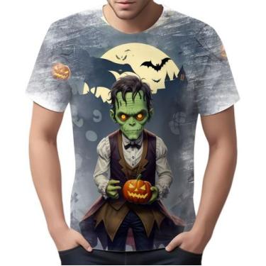 Imagem de Camiseta Camisa Tshirt Halloween Frankenstein Zombi Susto 6 - Enjoy Sh