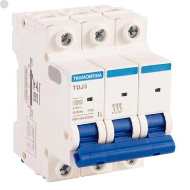 Imagem de Disjuntor Din Tripolar 100a Tramontina