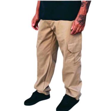Imagem de Calça Masculina Cargo Skatista Larga - Ideia Store, G - 42, Caqui