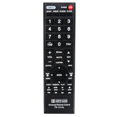 Imagem de Controle remoto de TV de substituição compatível com Toshiba LCD LED HDTV CT-RC1US-16 CT-90325 (TS-12+AL) 23L1350U 23L2300U 24L4200 24L4200U 24SL410U 24SL410UM 26C10 26C100 266C100 266C100 C100U