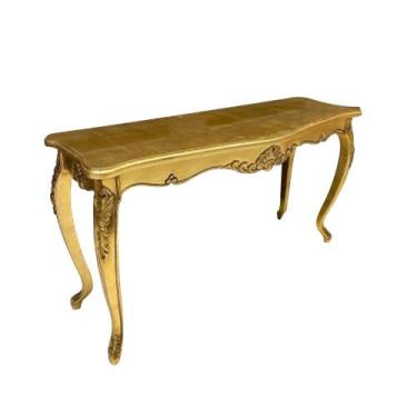 Imagem de Aparador ATR Clássico Luís XV Entalhado em Madeira Folheado a Ouro - D