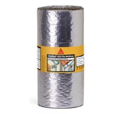 Imagem de Fita Aluminio Rolo 30cm c/10metros Espessura 0.60mm Sika