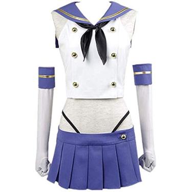 Imagem de Coleção Cosplay Fantasia Shimakaze Cosplay Fantasia de Marinheiro Conjunto Completo, Tamanho:, X-Large