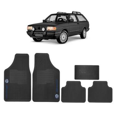 Imagem de Tapete Automotivo Carro Volkswagen Versátil Borracha 5 peças, Parati Q