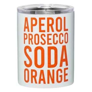 Imagem de Santa Barbara Design Studio Copo térmico de aço inoxidável com tampa deslizante, 340 g, Aperol Prosecco