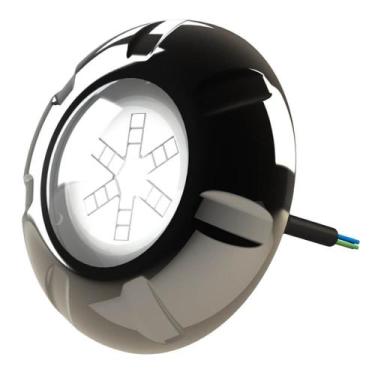 Imagem de Iluminação Refletor LED Piscina Azul-Branco Inox 9W Luxpool, Branco - 