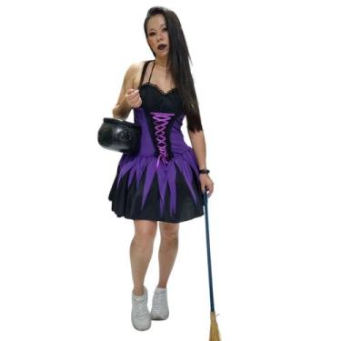 Imagem de Fantasia Bruxa Mabel Adulto Feminino - Jade Fashion, G Laranja