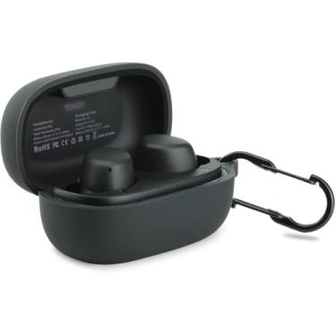 Imagem de LEFXMOPHY Capa de substituição para TOZO A1 Mini fones de ouvido sem fio (não serve para a versão 2025), capa protetora de silicone preto