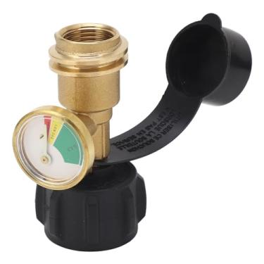 Imagem de Medidor de Pressão de Gás do Tanque de Propano Detector de Vazamento Medidor Indicador de Nível para Camping RV Forno de Churrasco Três Níveis de Recarga de Gás Com Baixo Nível