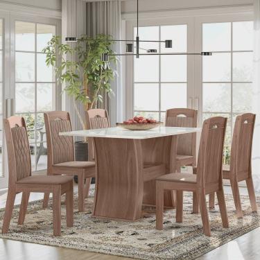 Imagem de Conjunto Berlim 135x90cm com 6 Cadeiras