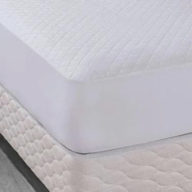 Imagem de Capa De Colchão King Matelado Jolitex Impermeável Box Branco