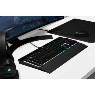 Imagem de Kit Teclado e Mouse Gamer Corsair K55 RGB PRO e KATAR PRO, ABNT2, Preto - CH-9226965-BR