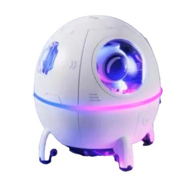 Imagem de Umidificador de Ar Ultrassônico Astronauta, Difusor de Aromas com LED, 220ml, Silencioso, Bivolt