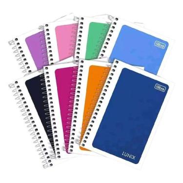 Imagem de Caderno Espiral Pequeno 1/4 LUNIX Capa Flexível 48 Folhas 14x20cm - Ti
