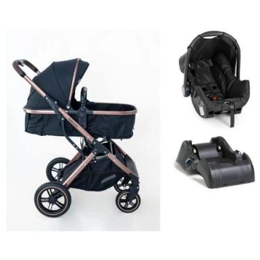 Imagem de Carrinho Galzerano Zoe Moises Preto Com Bebe Conforto E Base