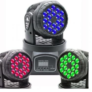 Imagem de Moving Head RGB 18 Led 3 Watts Triled Lorben