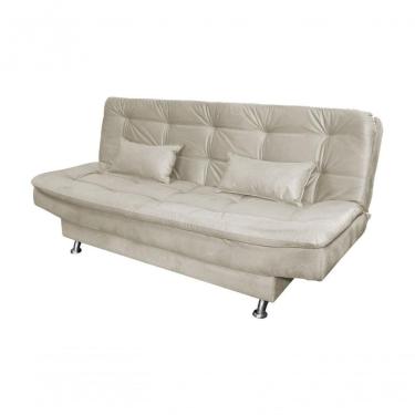 Imagem de Sofá Cama Casal Reclinável Salomé - Marrom Claro Light