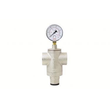 Imagem de Válvula Redutora Pressão 1.1/2 Latão Ivm E Manômetro 150psi