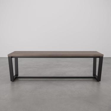 Imagem de Banco 3 Lugares 150Cm Estilo Concept Ameixa Negra/Preto