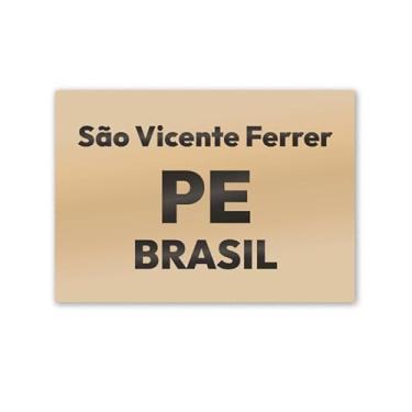 Imagem de Imã de Geladeira São Vicente Ferrer PE MDF 8x5