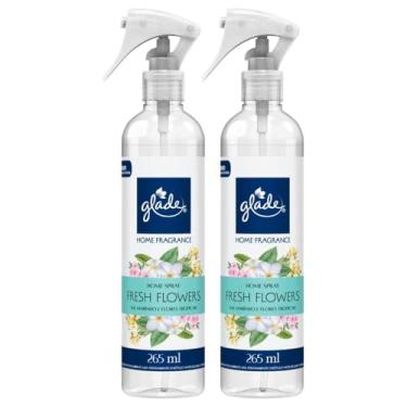 Imagem de Kit 2 Odorizador Ambiente Fresh Flowers Glade Home Fragrance Frasco 265ml cada