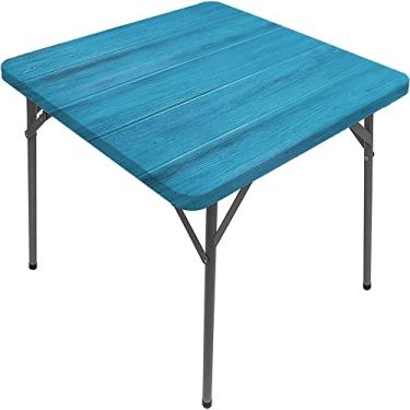 Imagem de Capa de mesa de madeira ajustada, estampa de textura de prancha de madeira, toalha de mesa impermeável interna/externa, sala de jantar de pátio e cozinha, serve para mesa de 122 x 182 cm