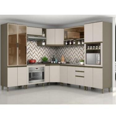 Imagem de Cozinha Modulada de Canto 10 Peças Completa com Torre Quente e Cristal
