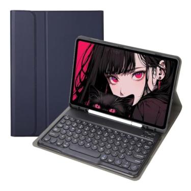 Imagem de Capa para Tablet + Teclado com Tampa Redonda iPad 10ª Geração/iPad 11ª Geração 10.9 Polegadas