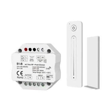Imagem de Dimmer LED Sem Fio RF Touch 220V 230V 110V Com Controle Remoto AC Tria