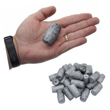 Imagem de Kit 50 Boia Flutuador De Isopor Para Rede Pesca N2 2,6X4,6Cm