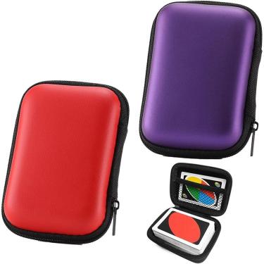 Imagem de Estojo de jogo de cartas, porta-cartas de baralho para UNO x2 EVA à prova d`água