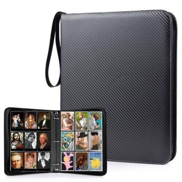 Imagem de Encadernador de cartas colecionáveis WOT I 630, bolsos com zíper de beisebol