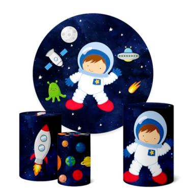 Imagem de Trio Capas Cilindro + Painel Redondo 1,50m Astronauta (Astronauta K1AST013)